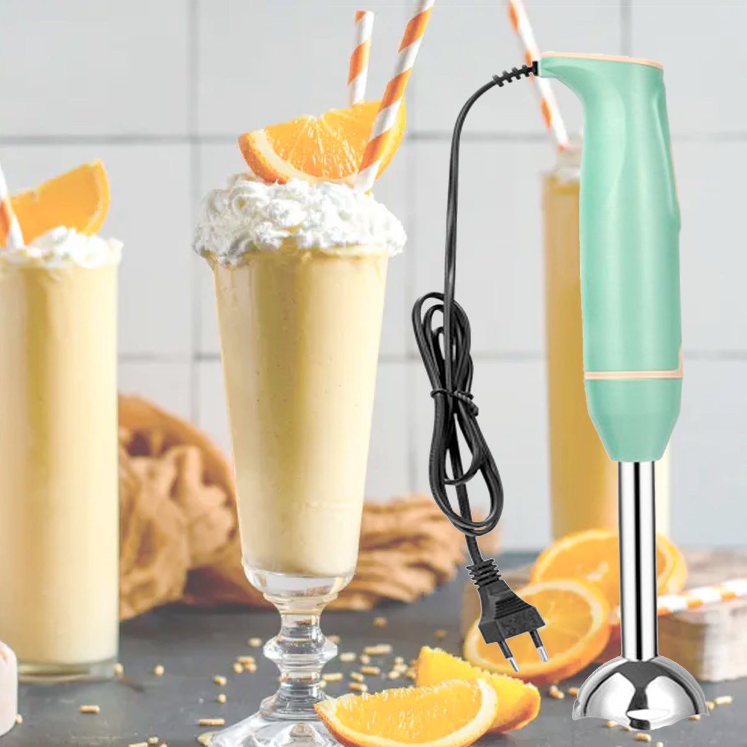 7175 Hand Blender Multi-Purpose Hand Blender, 400W Handheld Blender High Speed Blender Stainless Steel Handheld Stick Blender For Smoothies, Puree Baby Food and Soups DeoDap 7175 Hand Blender Multi-Purpose Hand Blender, 400W Handheld Blender High Speed Blender Stainless Steel Handheld Stick Blender For Smoothies, Puree Baby Food and Soups DeoDap